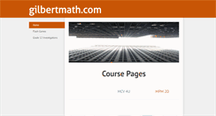 Desktop Screenshot of gilbertmath.com